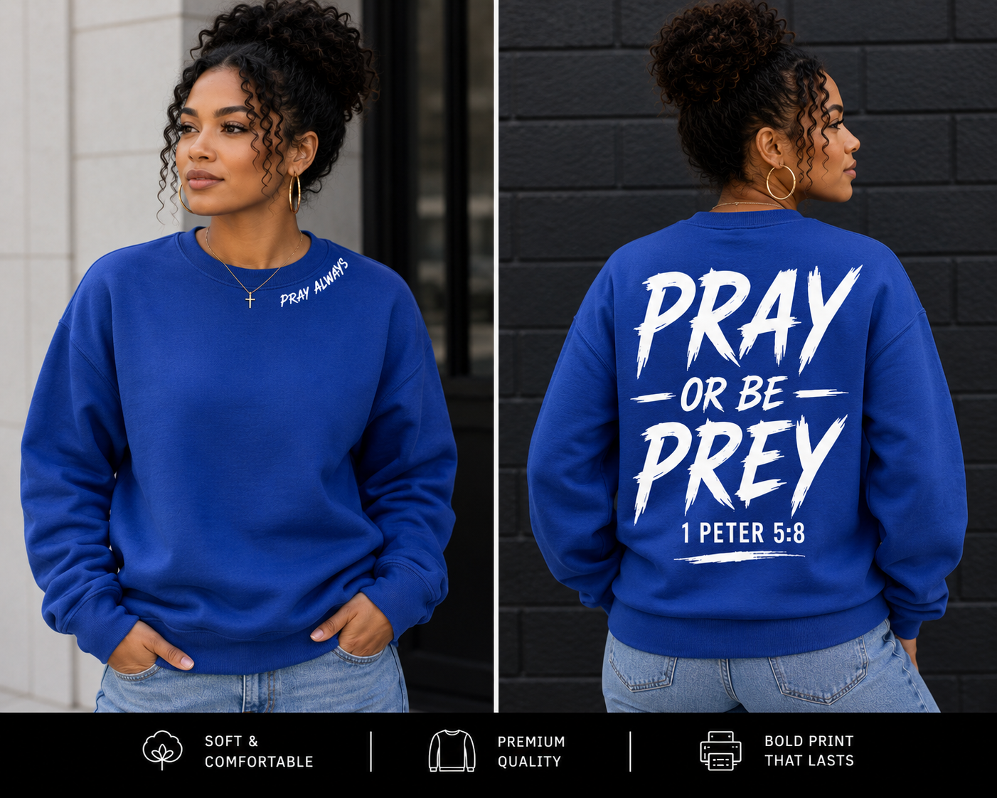 Pray or Be Prey Crewneck